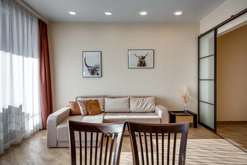 Квартира с двумя спальнями и гостиной в современном ЖК