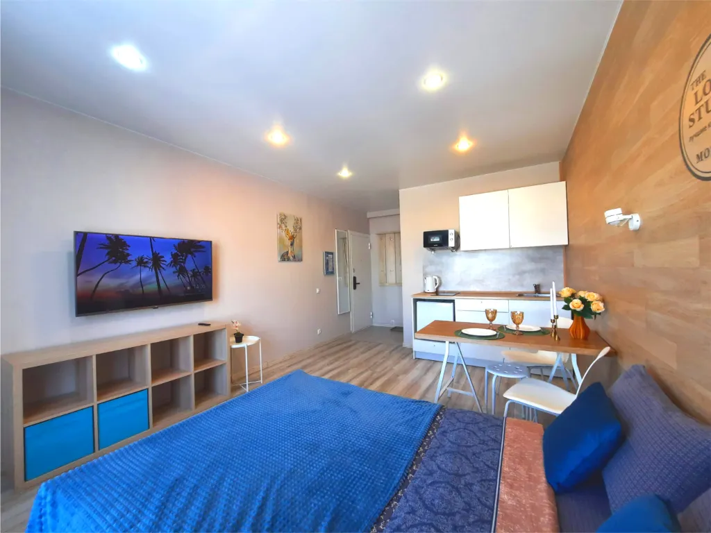 Квартира Студия для двоих — романтическое пространство с современным ремонтом — аренда посуточно в Люберцы