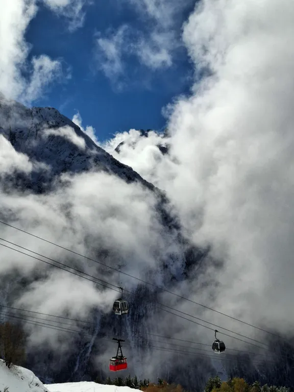 Квартира-студия с видом на горы