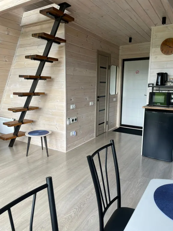 A-frame домик с видом на горнолыжку