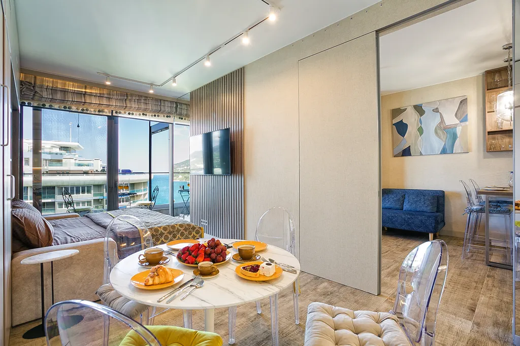 Двухкомнатный апартамент с видом на море с террасой с 2 санузлами