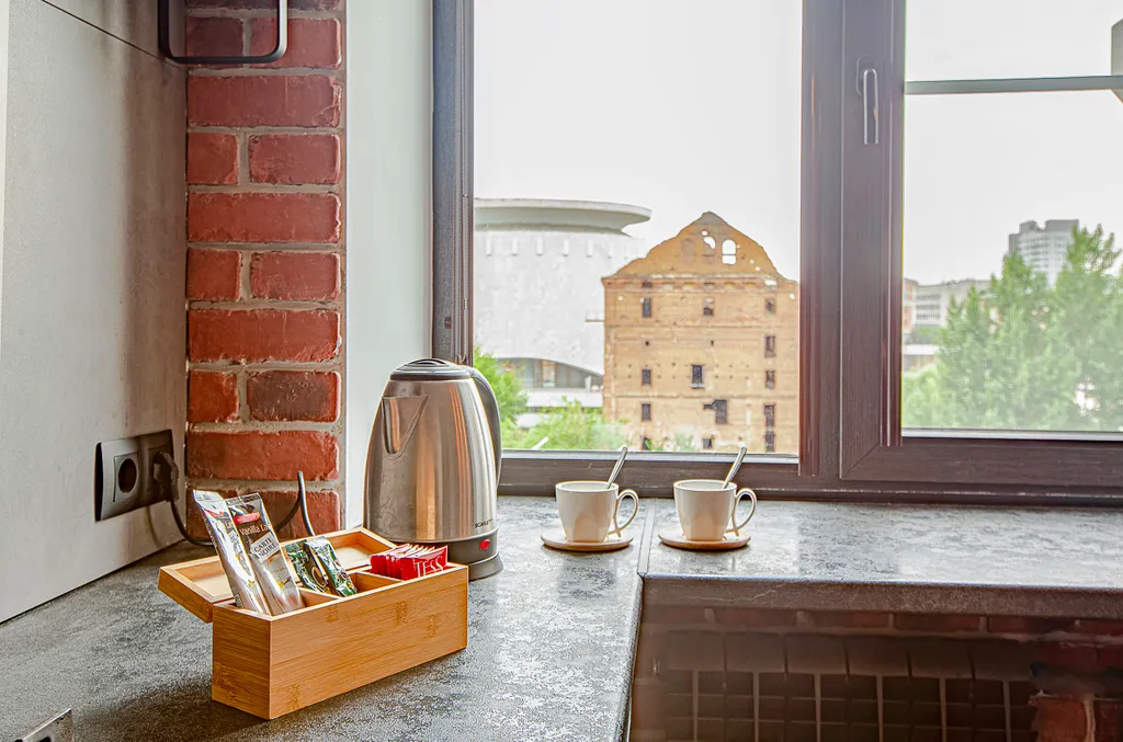 Студия Лофт Volga & Home с панорамным видом на музей Панораму и Волгу