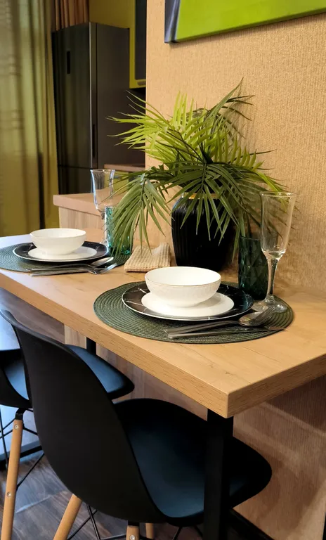 Квартира зелёного цвета