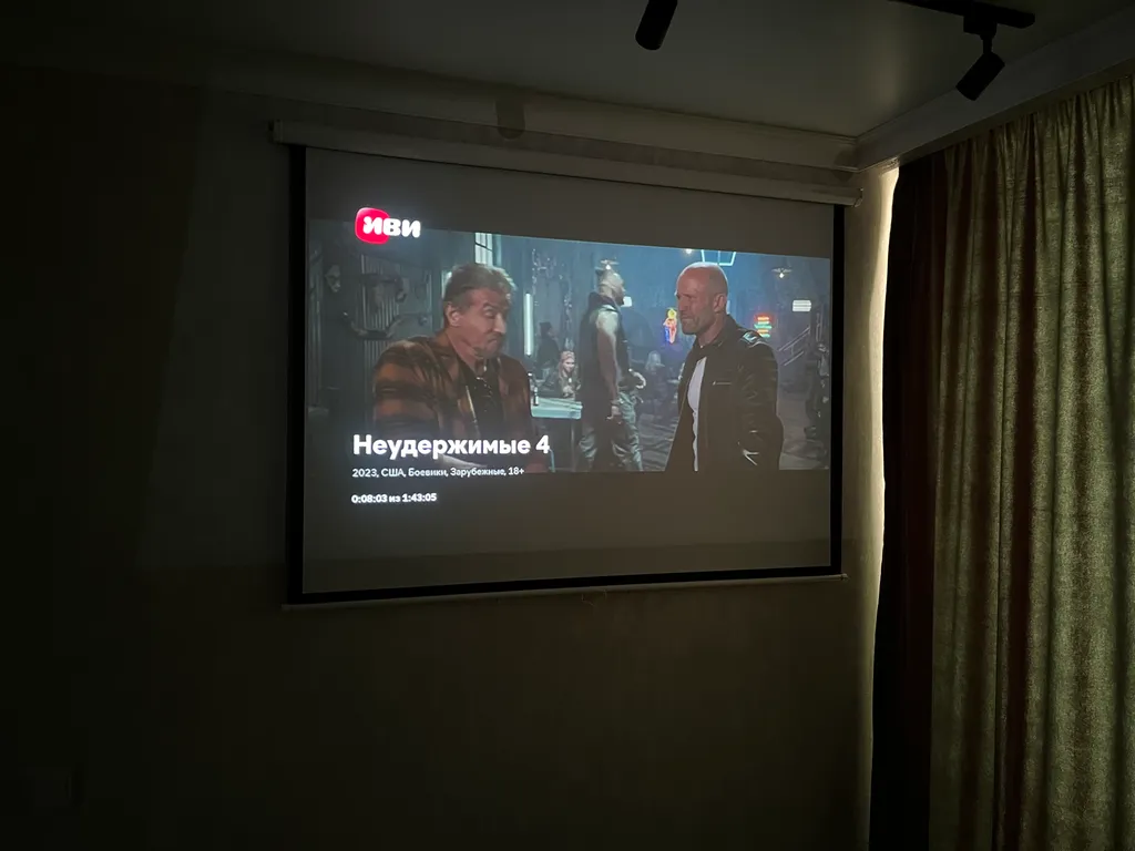 Апартаменты  на берегу реки с проектором