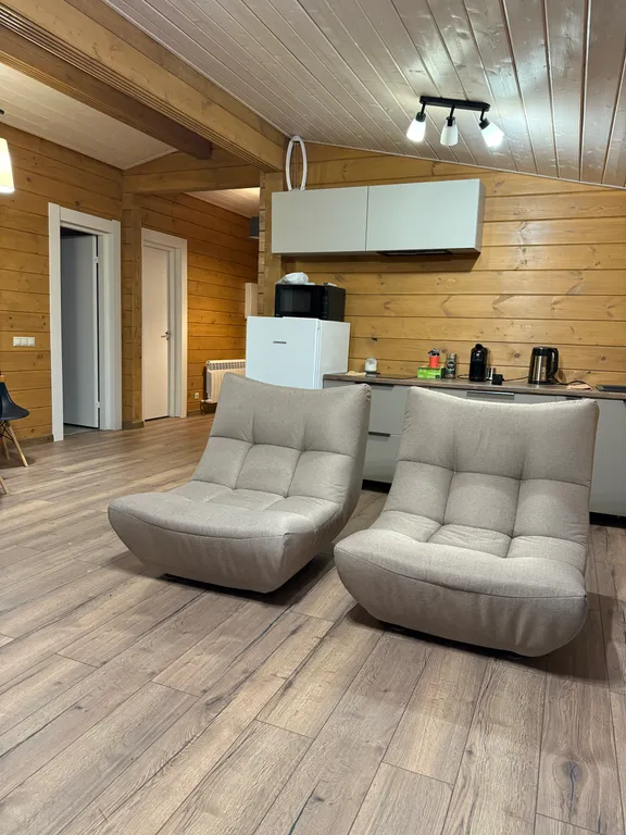 Дом из клееного бруса с панорамным видом