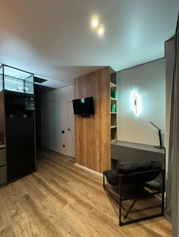 Студия в центре города с прямым выходом в модный ТЦ и террасой на 18эт