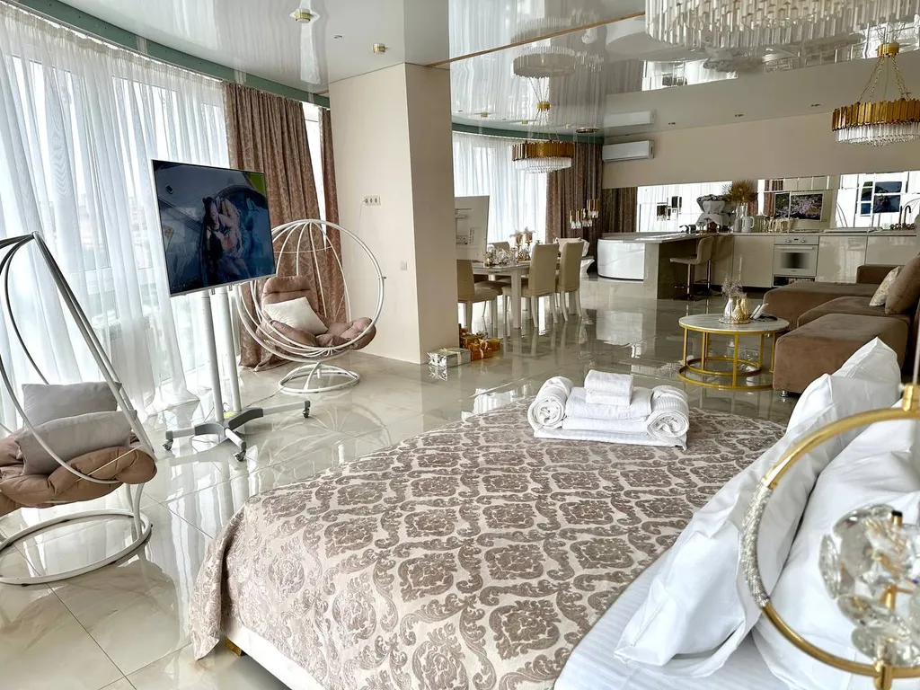 Квартира Атмосфера комфорта студия Золотая антилопа с лоджией — аренда посуточно в Ростов-на-Дону