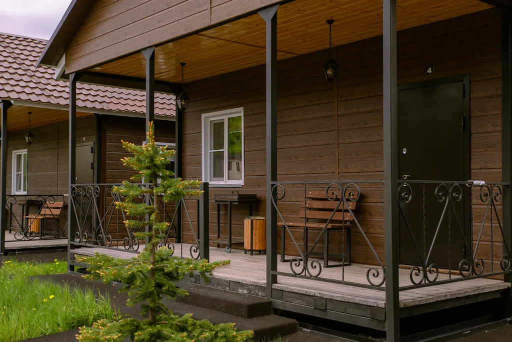 Двухместный коттедж с видом на горы