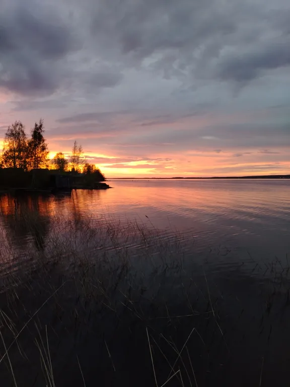 Дом с баней на берегу озера, в черте города