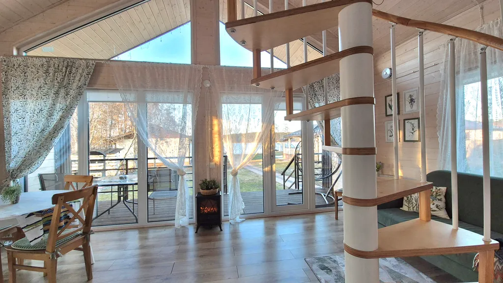 Коттедж Уютнейший дом с роскошным видом на озеро и пляжем.Карелия совсем рядом — Ларионово