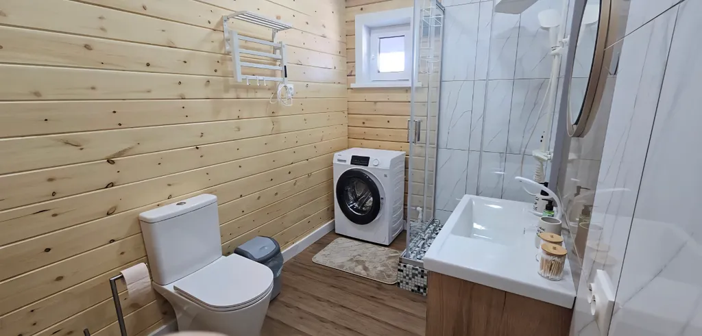 Уютный дом из кедрового бруса с видом на горы