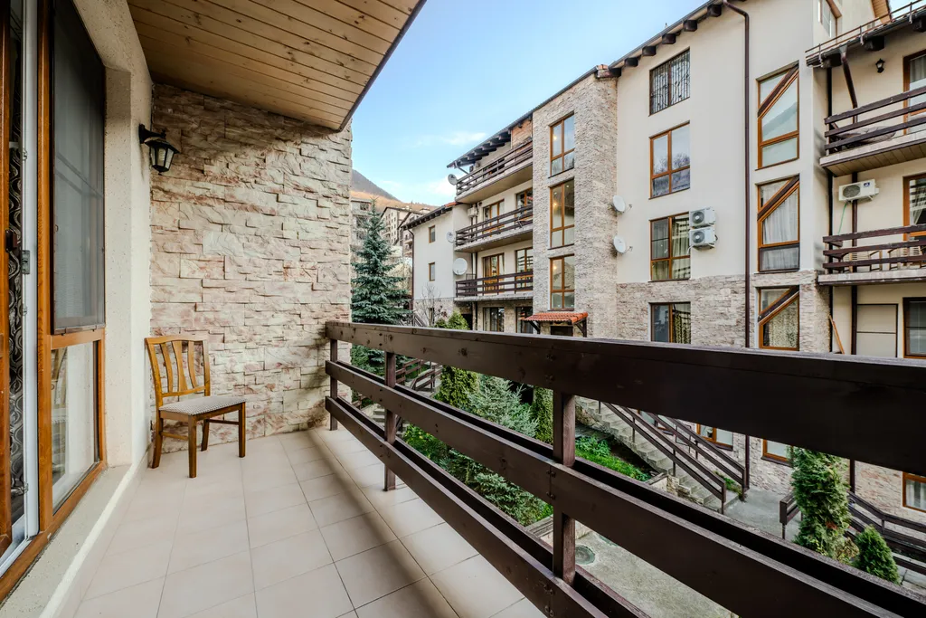 Апартаменты с балконом, 2 этаж, Семейное гнездышко с панорамой