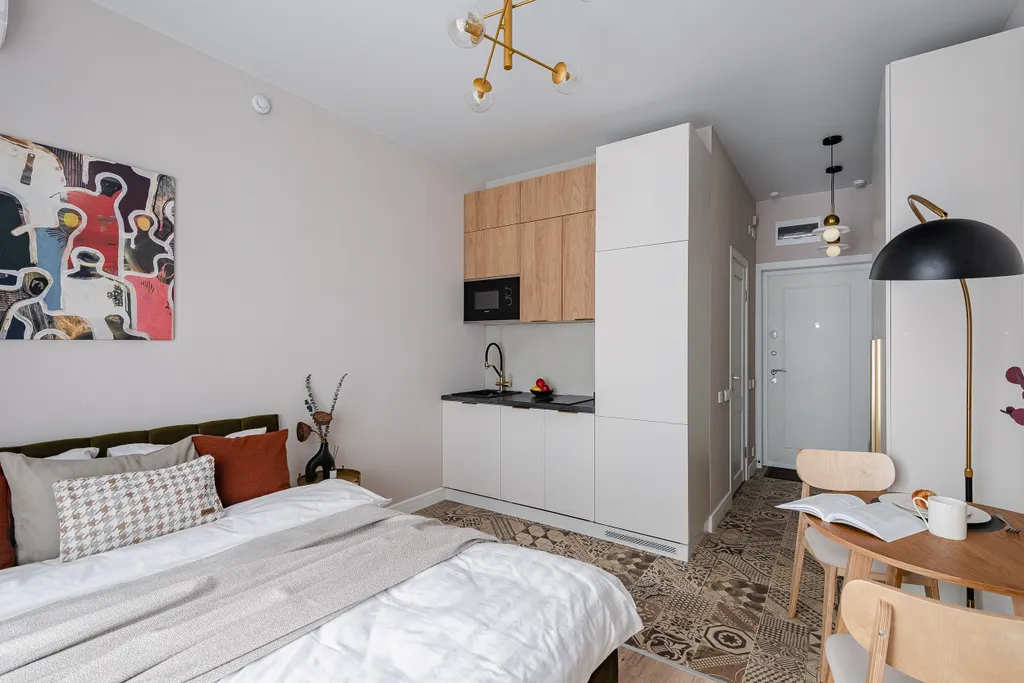 Новая и современная студия рядом с метро