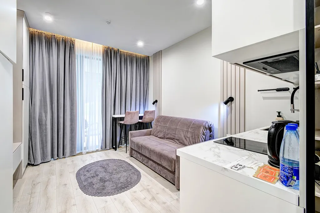 Студия с видом на море парк