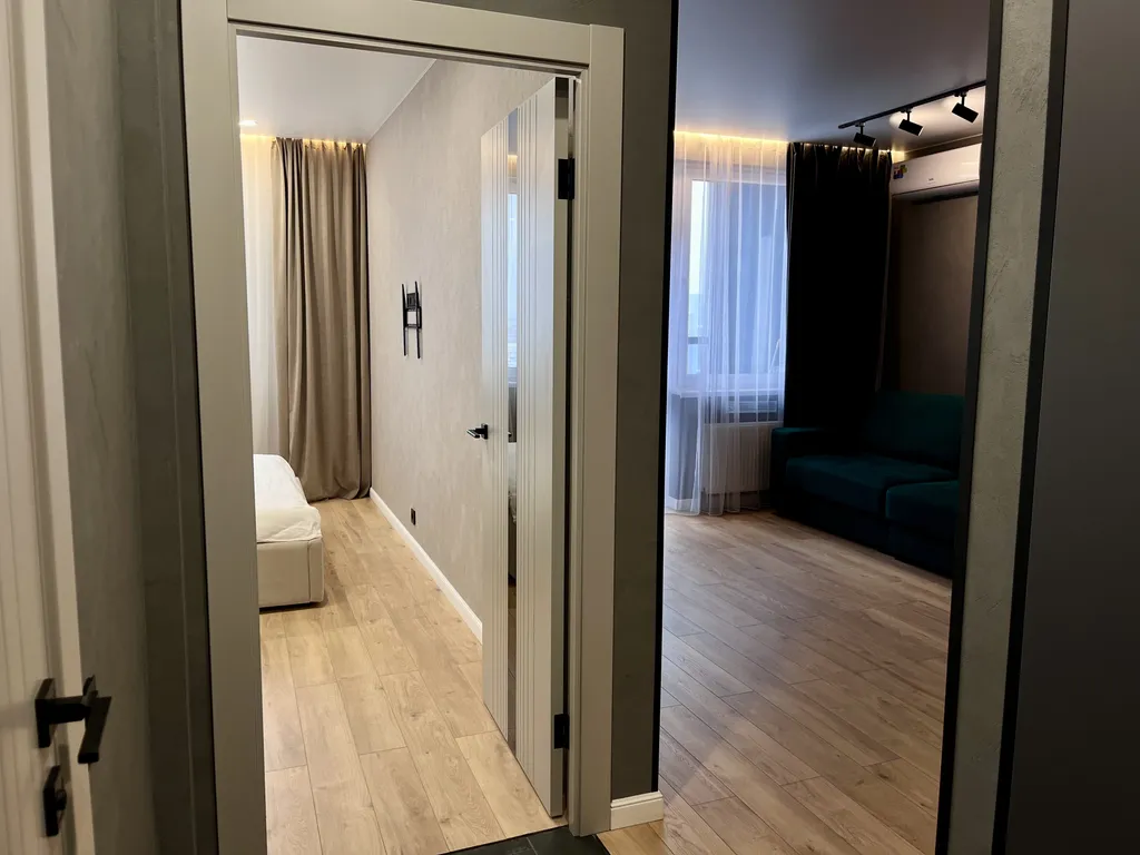 Современная квартира в тихом районе, спокойный отдых