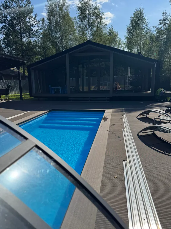 Коттедж Дом с летним бассейном, 3 спальни — Дубна