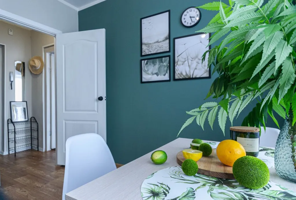 Квартира комфорт-класса Зелёный сканди