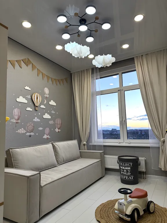 Квартира с детской комнатой и шикарным видом 24 этаж