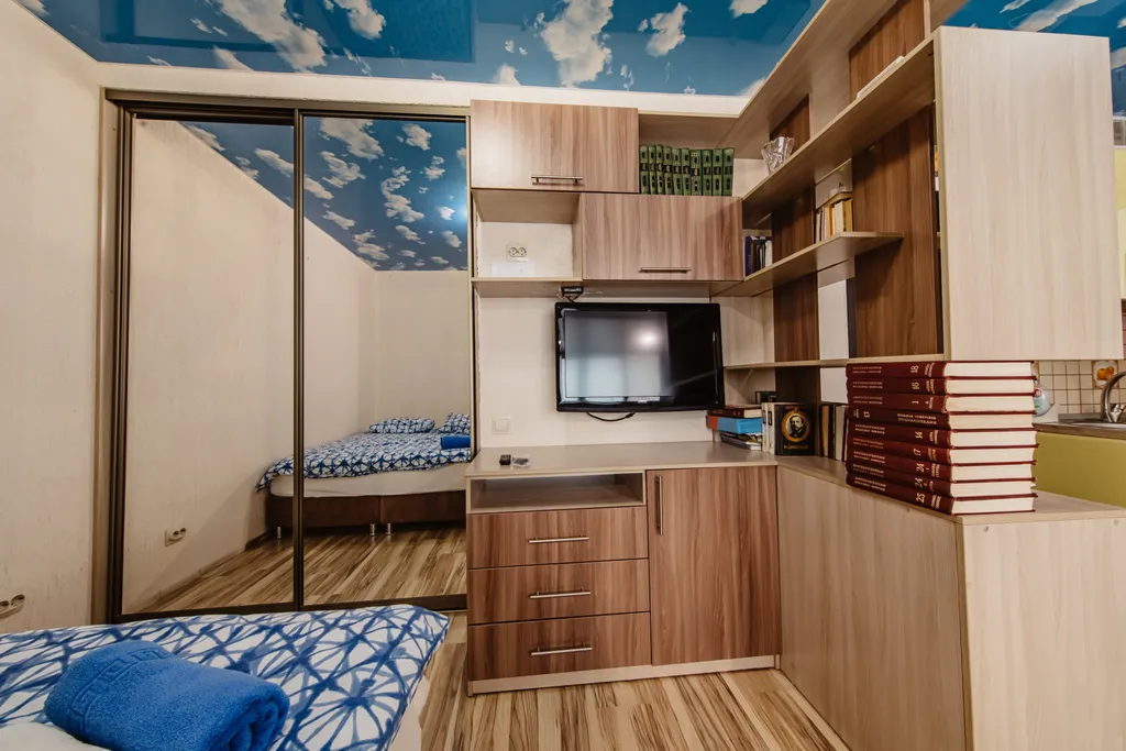 Студия 4 в новом доме, с закрытой парковкой, беседкой и мангалом