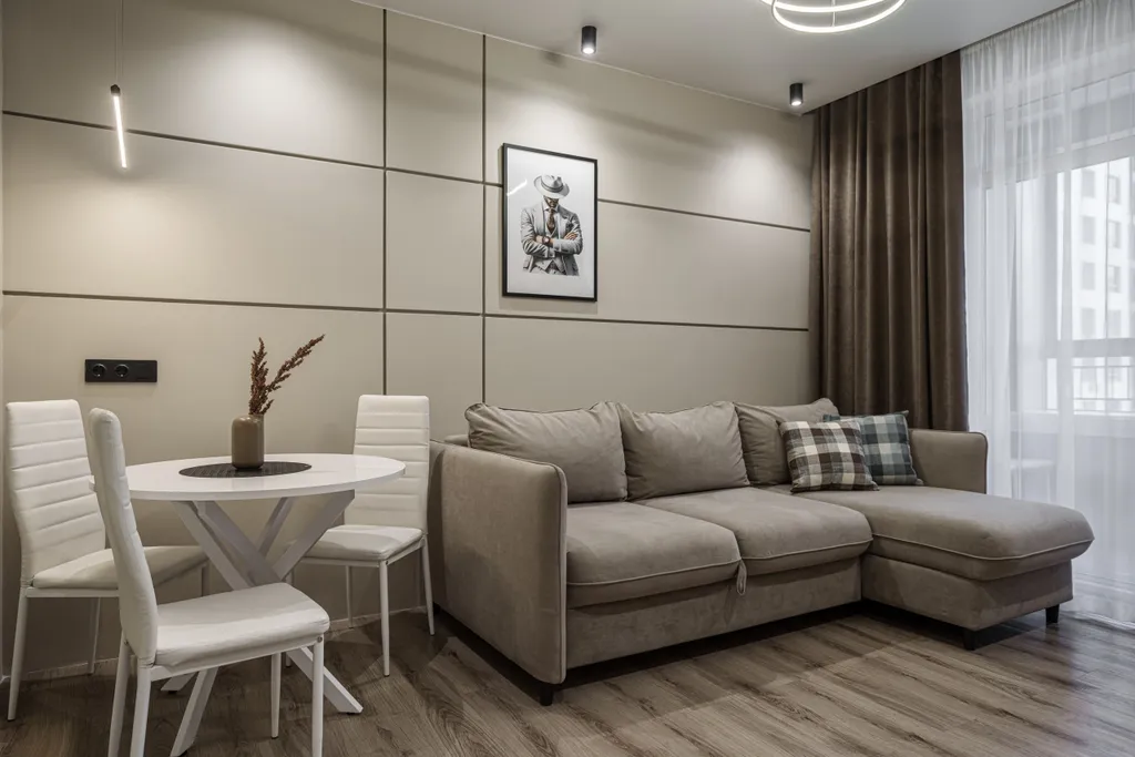 Лаконичная квартира Бурбон в ЖК Притяжение