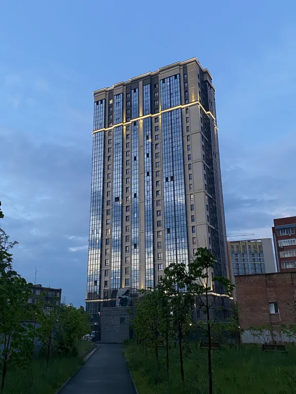 Квартира Квартира Дизайн-студия с зоной релакса и видом на ночной город — Новосибирск