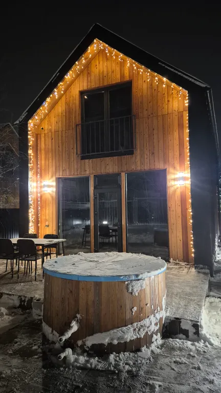 Коттедж Барнхаус с баней, бильярдом и видом на лес — Истра