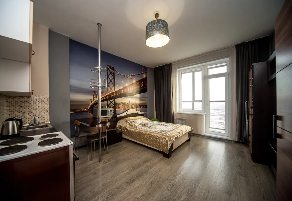 Квартира Квартира Студия на 22 этаже с красивым видом на город — Красноярск