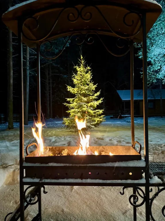 Коттедж Рускеала с сауной и видом на озеро