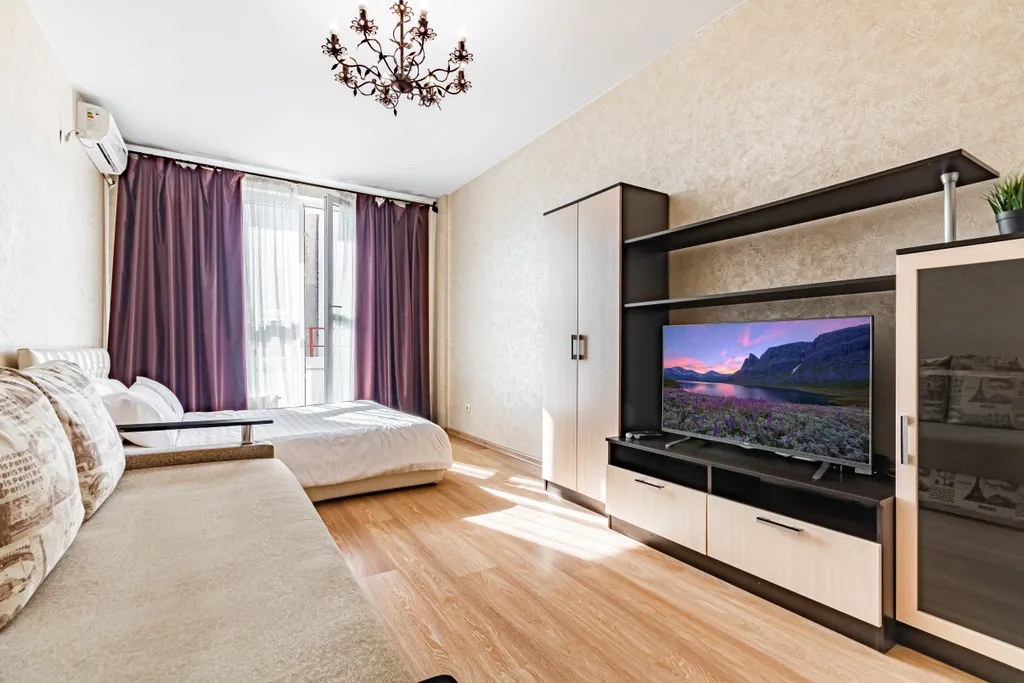 Квартира Квартира Lounge зона с видом на красную, тц в доме, паркинг, комфорт, 24/7 — Краснодар