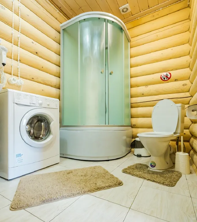 Уютные апартаменты 80 м² c 3-мя спальнями и камином в деревянном доме