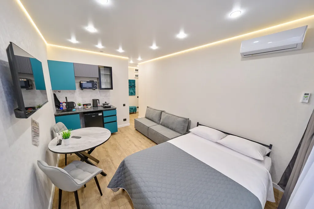 Квартира Комфортная студия в ЖК Парма, рядом с ТЦ Планета — аренда посуточно в Пермь