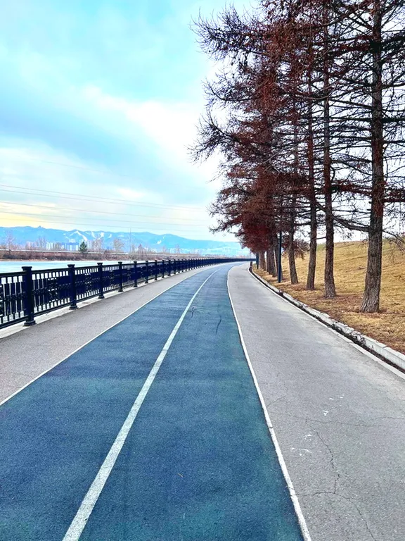 Новая квартира с видом на реку Енисей