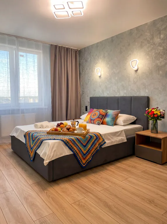 Квартира для пары в живописном районе, спокойная атмосфера — аренда посуточно в Рязань