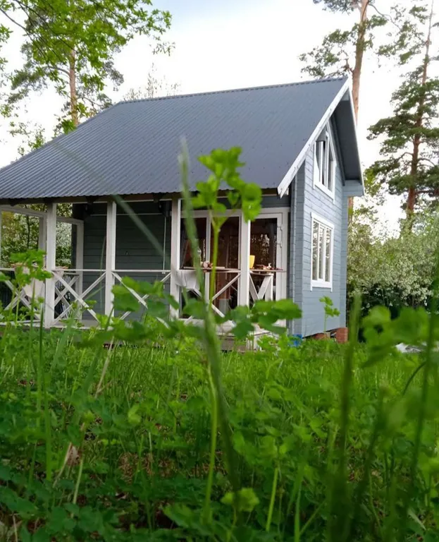 Голубой домик с баней