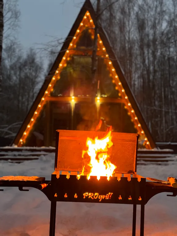 Коттедж Домик Aframe Forest с баней и сибирским чаном — Москва