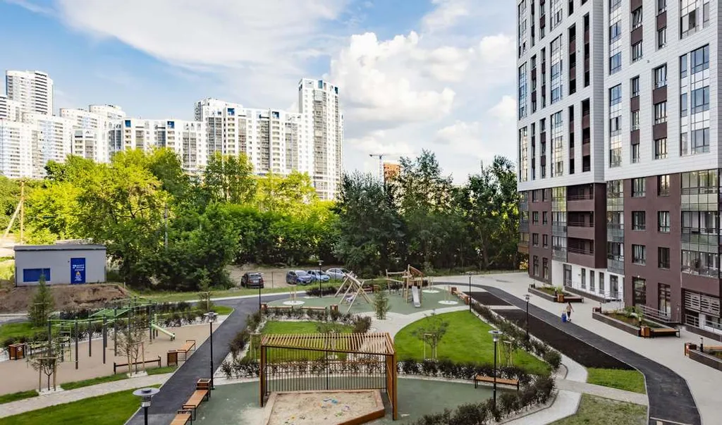 Видовая квартира с кухней-гостиной и спальней