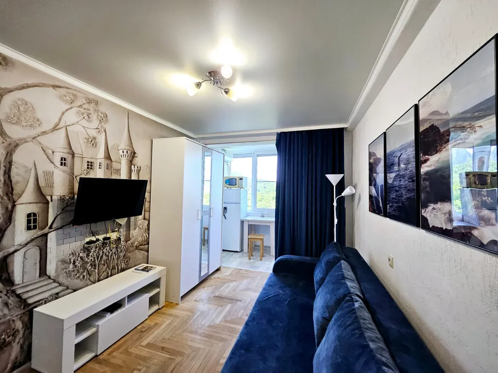 Студия с видом на горы в курортном районе