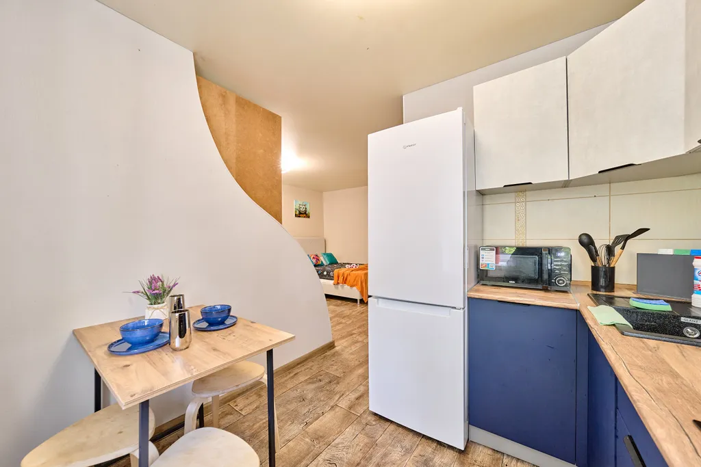 Однокомнатная квартира с балконом вместительность на 4 человека