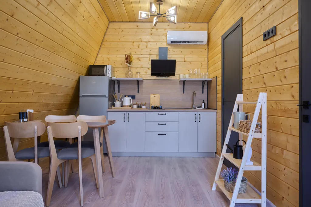 Коттедж Коттедж Уютное шале с 1 спальней + гостиная с кухней и ванной комнатой — Мезмай