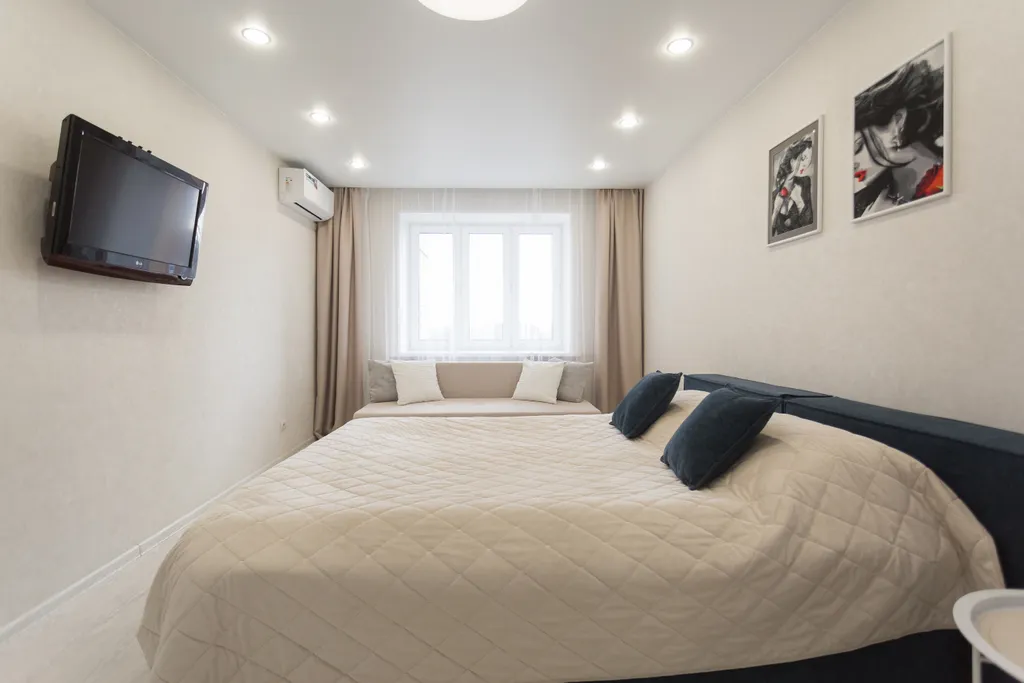 Чистая уютная квартира в центре. Заселение до 23-00 ч