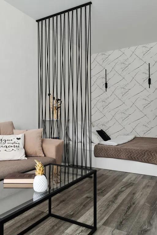 Прекрасная стильная квартира Инь янь