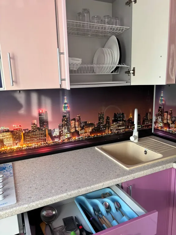 Стильная квартира-студия с теплым полом