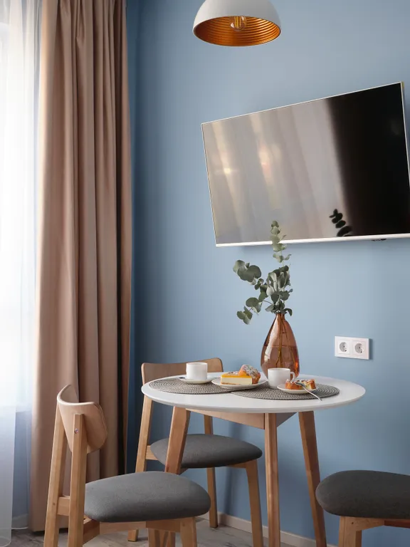 Новая 1-комнатная квартира с видом на город