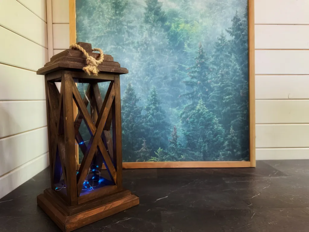 Дом в эко стиле с мангалом и видом на лес