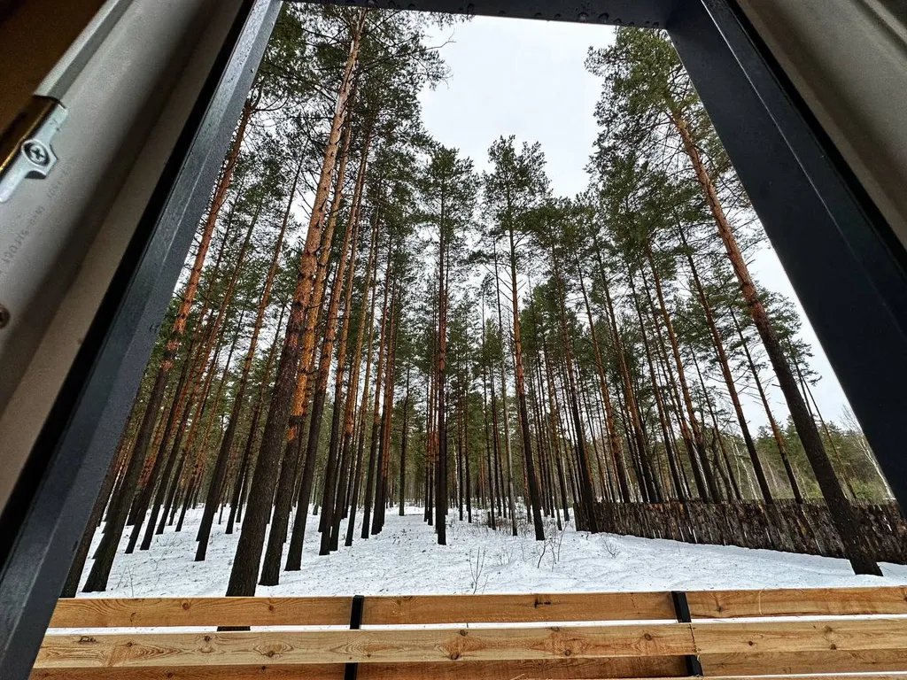 Барн-хаус 1 с чаном и сауной в сосновом лесу