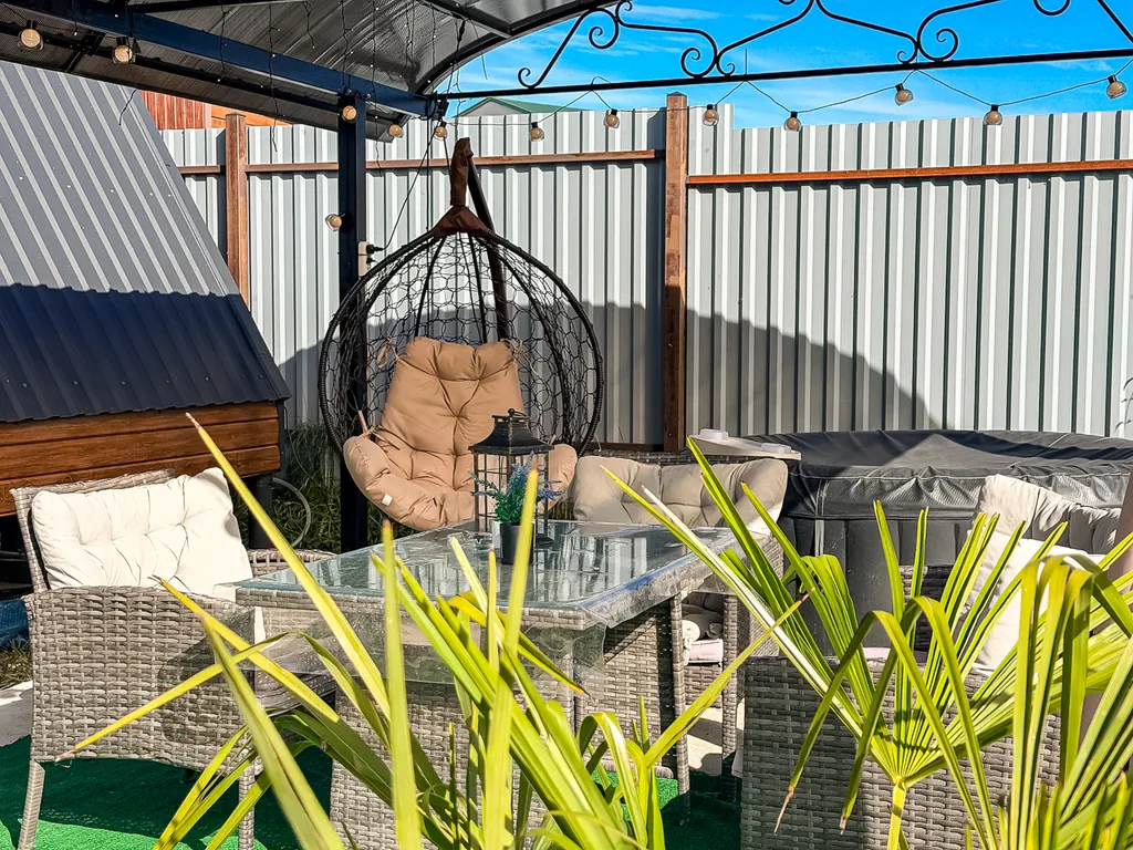 Новый дом афрейм с джакузи у моря и гор