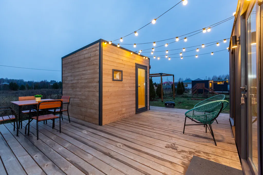 Семейный домик с финской сауной