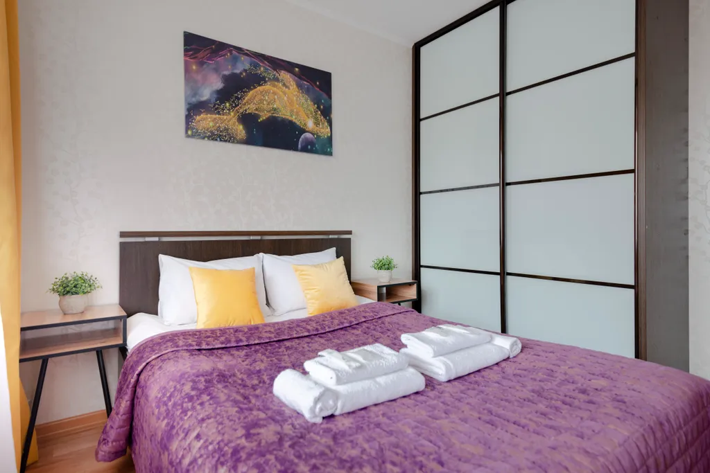 Просторная квартира недалеко от МНТК, с тренажерами, гостиничный сервис