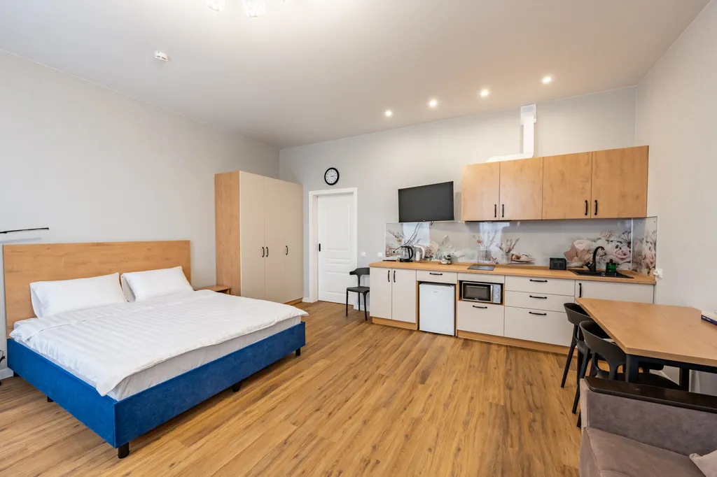 Квартира Квартира Просторная студия с кроватью и диваном — Новосибирск