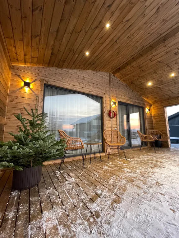 Новый загородный дом в стиле барнхаус